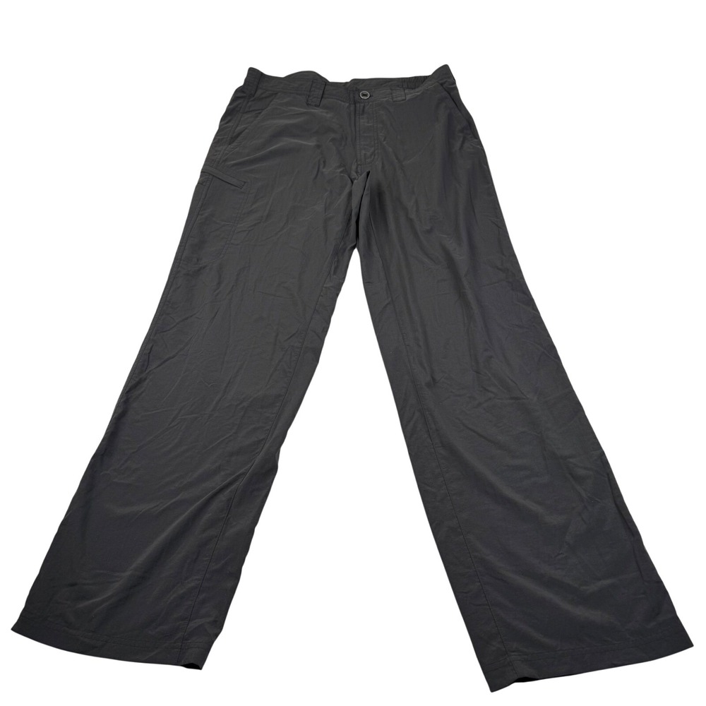 ExOfficio Hiking Trekking Pants Mens 34x32 Charcoal Gray Nylon Cargo Utility